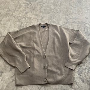 RW and Co. Beige cardigan.